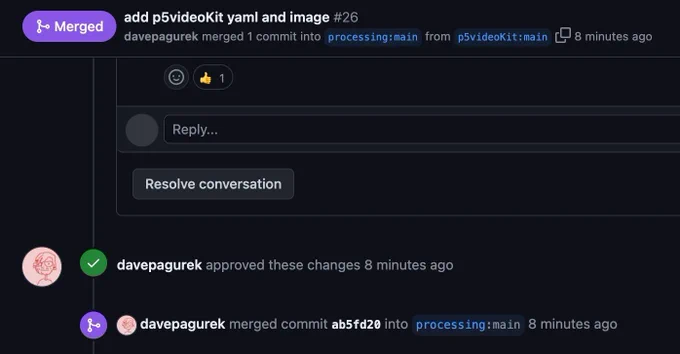 merged pull request of p5videoKit in p5.js-libraries