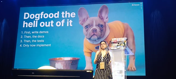 Dogfood : first write demos, then the docs, then the tests, and only implement after all of this 