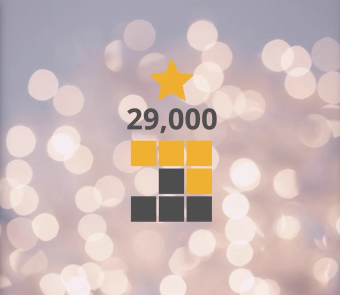 A star, the number 29000 and the pnpm logo