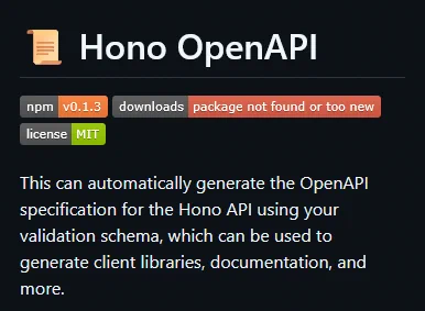 Hono OpenAPI Github Repository