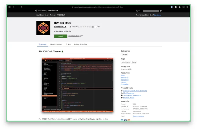 RWSDK Dark Theme