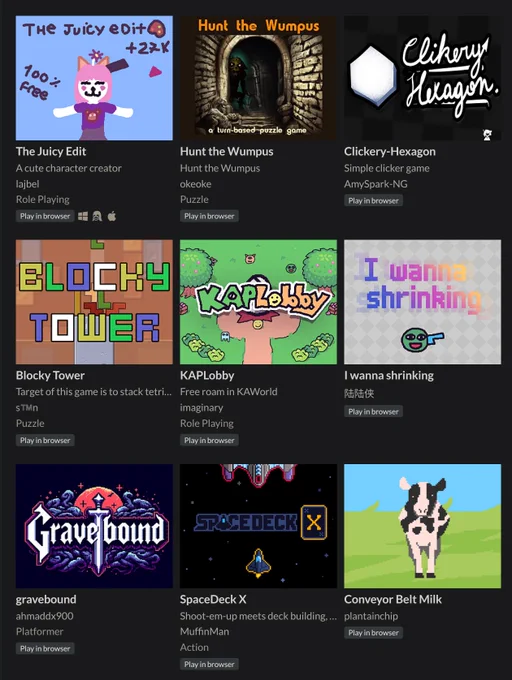 Games made with KAPLAY
