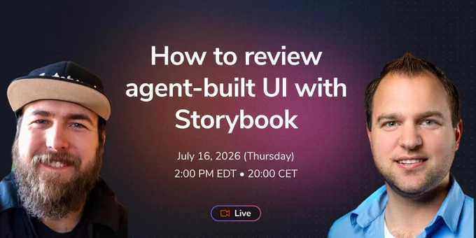 how to review agent-build ui with storybook webinar