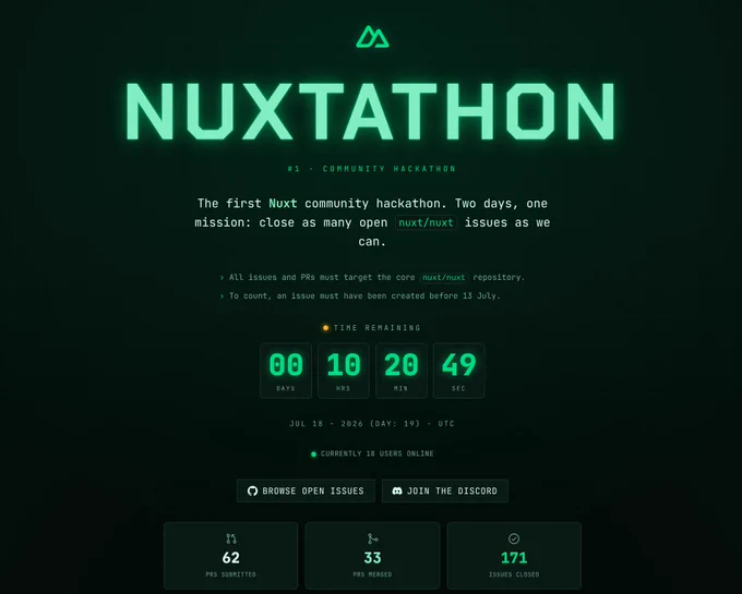 Nuxathon is a hackathon for Nuxt